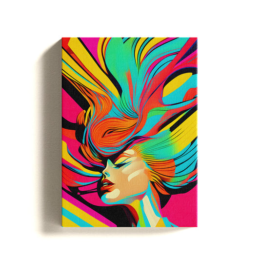 Abstract Woman Viberant colorful Painting