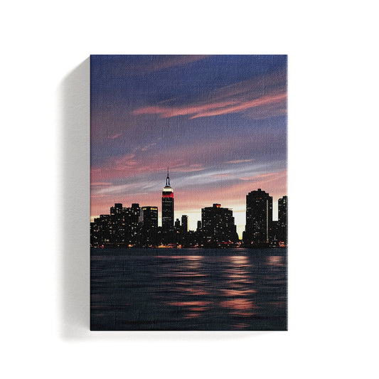 City View from Sea Canvas Painting