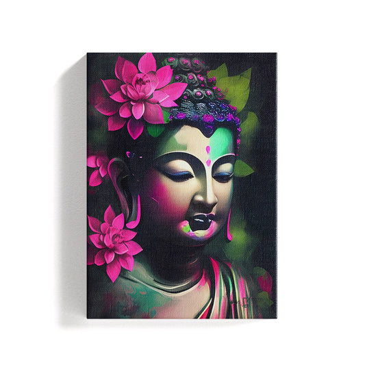 Colorfull Buddha Canvas Art Painting