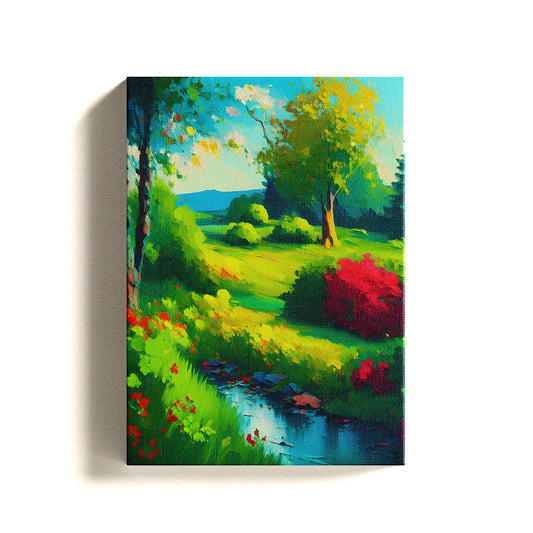 Green Nature art on Canvas Painting