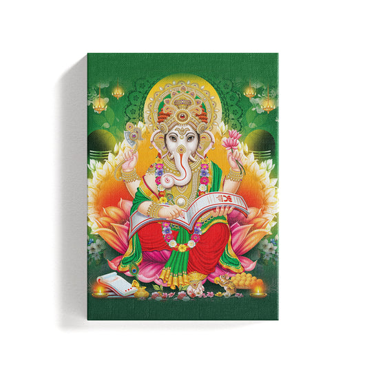 Lord Ganesha Spirtual Canvas Painting