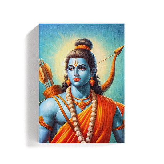 Lord Rama Ai generated Canvas Wall Art Painting