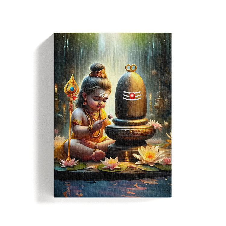 Lord Shiva ji Lingam #3 Canvas Art Painting