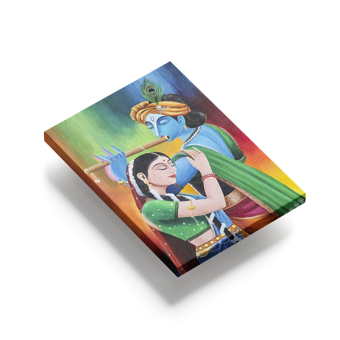 Radha Krishna Water color effect Canvas Painting