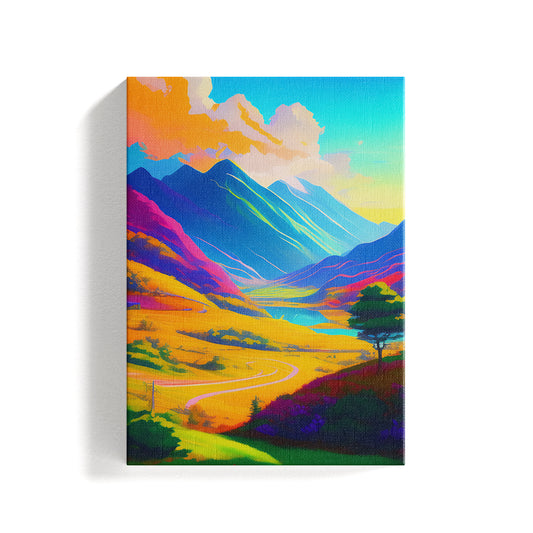 Scenery in vivid colors Canvas Painting