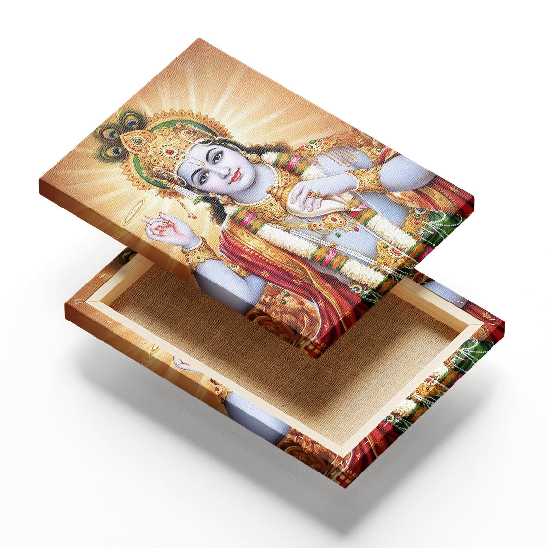 Sri Krishna ji with Sudharshan Chakra Canvas Painting