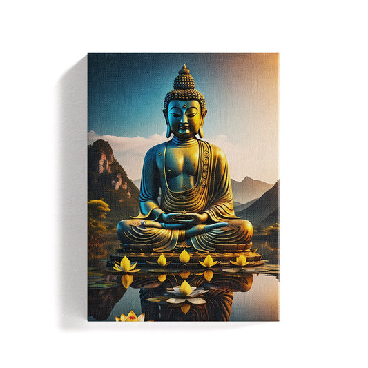 The Buddha Natural Statue Canvas Art Painting